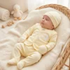 AJUAR DE 5 PZAS BEBÉ NIÑO/NIÑA DE ALGODÓN PIMA: OSITO