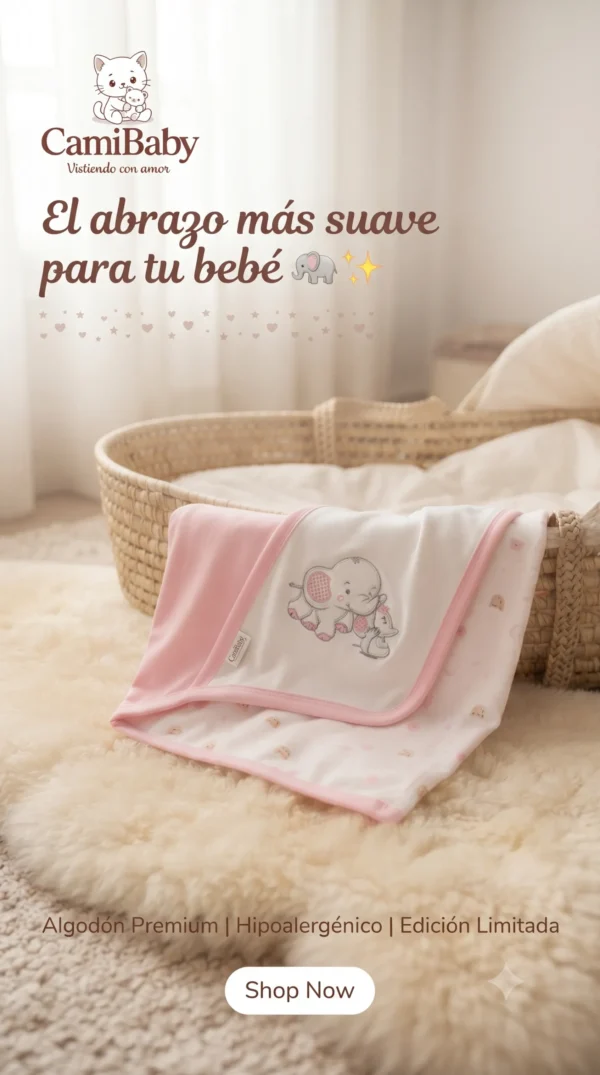 MANTA DE SALIDA CON CAPUCHA ESQUINERA | BABY ESSENTIALS