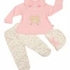 AJUAR CLÍNICO DE 3 PZAS PARA BEBÉ (0 A 3 MESES): COLECCIÓN TERNURA FLORAL