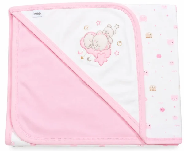 MANTA DE SALIDA CON CAPUCHA ESQUINERA | BABY ESSENTIALS