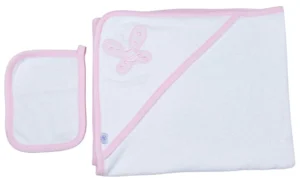 SET DE TOALLA CON CAPUCHA Y GUANTE DE BAÑO | BABY BATH