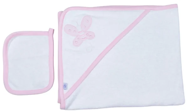 SET DE TOALLA CON CAPUCHA Y GUANTE DE BAÑO | BABY BATH