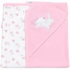 MANTA DE SALIDA CON CAPUCHA ESQUINERA | BABY ESSENTIALS