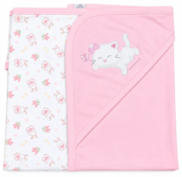 MANTA DE SALIDA CON CAPUCHA ESQUINERA | BABY ESSENTIALS