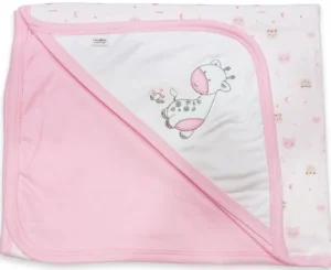 MANTA DE SALIDA CON CAPUCHA ESQUINERA | BABY ESSENTIALS