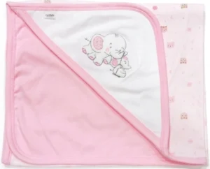MANTA DE SALIDA CON CAPUCHA ESQUINERA | BABY ESSENTIALS