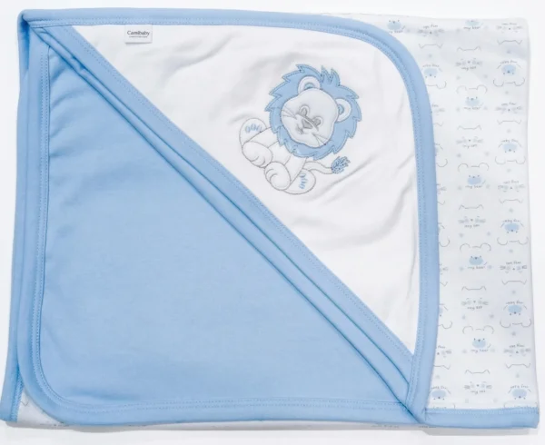 MANTA DE SALIDA CON CAPUCHA ESQUINERA | BABY ESSENTIALS