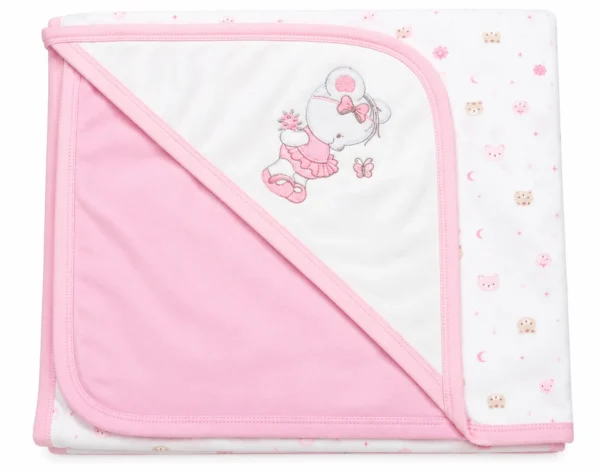 MANTA DE SALIDA CON CAPUCHA ESQUINERA | BABY ESSENTIALS